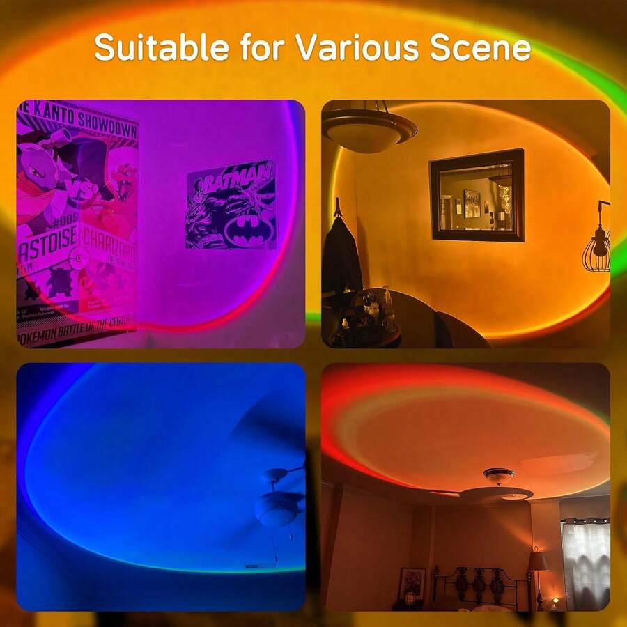 16-Color Sunset Projector Lamp with App and Remote - product image 2