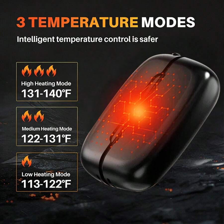 2 Pack Portable Rechargeable Hand Warmers, 2-In-1 Magnetic Pocket Hand Warmers With 3 Adjustable Heat Levels, Lightweight Compact Electric Hand Warmers For Women And Men, Winter Commuting Travel Camping And Daily Use